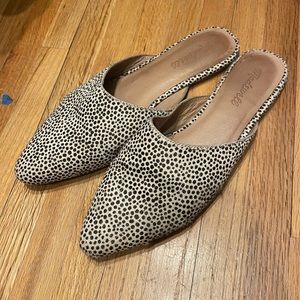 Madewell REMI Leather Mule | spotted calf hair